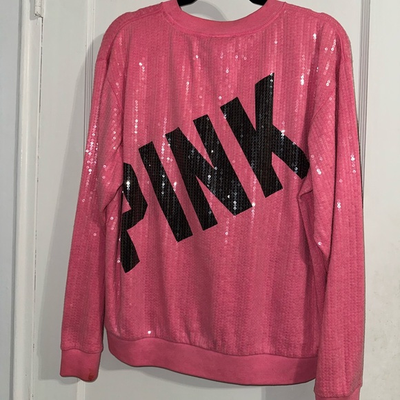 PINK Tops - Vintage Victoria’s Secret Pink sequence sweatshirt